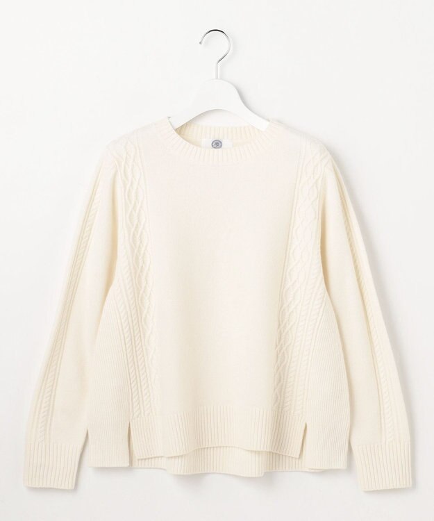 J.PRESS LADIES L 【WEB限定カラーあり】CAT クルーネック ニット オフ系