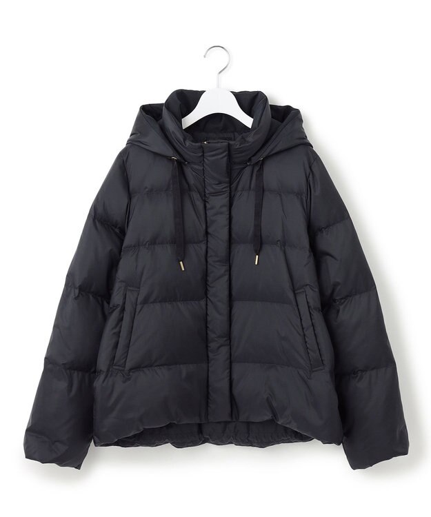 23区 L 【滝沢眞規子さん着用/VERY掲載】シレータフタ コンパクト ダウンコート ネイビー系