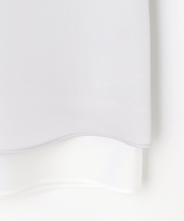 J.PRESS LADIES L ハンマーサテン カットソー ライトグレー系