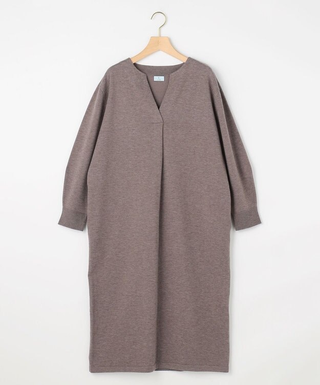 組曲 L キーネックニット ワンピース ベージュ系