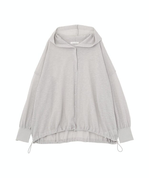 Green Parks リングドットニットパーカー Light Gray