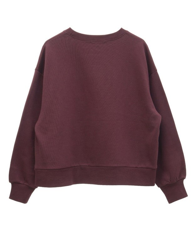 Green Parks 裏起毛フロッキーロゴプルオーバー Dark Red