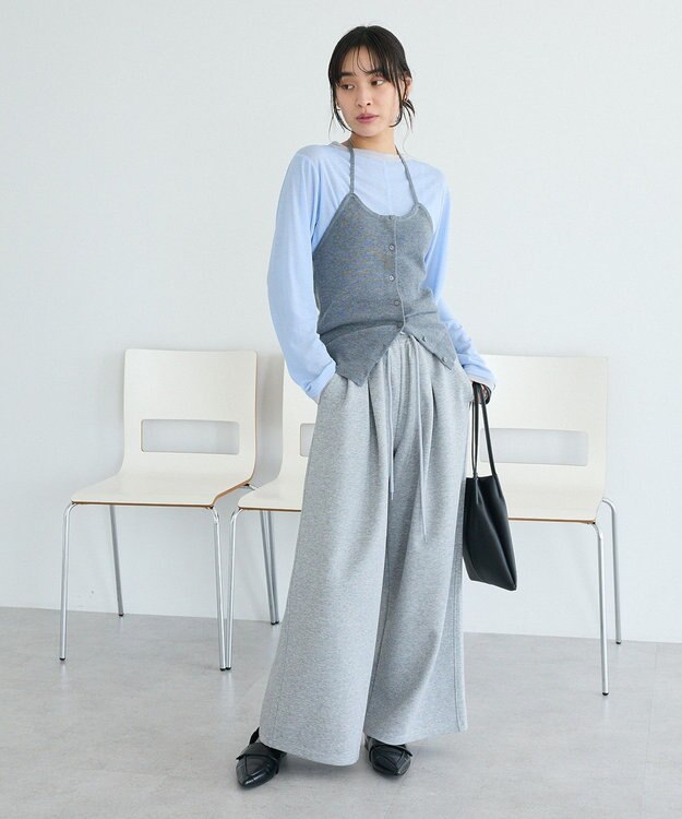 CRAFT STANDARD BOUTIQUE ホルターネックニットベスト Gray Mixture