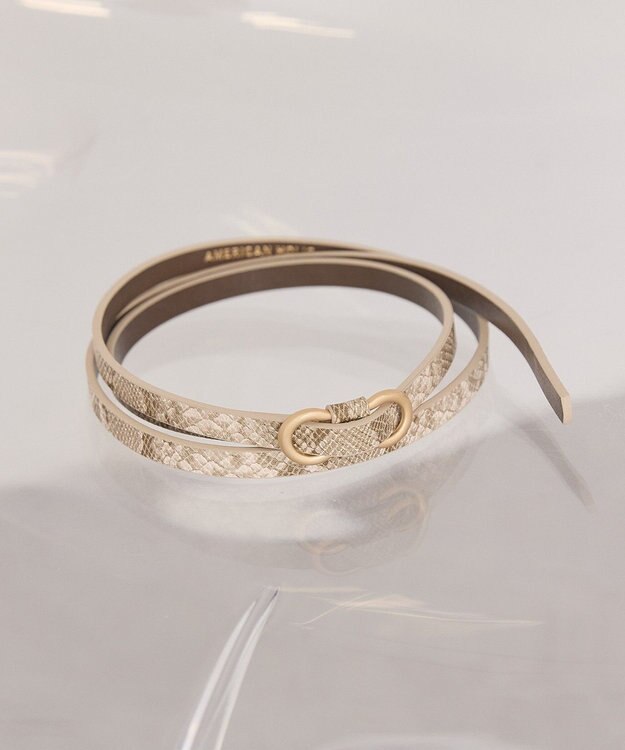 AMERICAN HOLIC スリムピンレスベルト Python