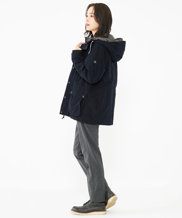 JOSEPH ABBOUD MOUNTAIN 【UNISEX】Pe／Nyピーチ ブルゾン ネイビー系