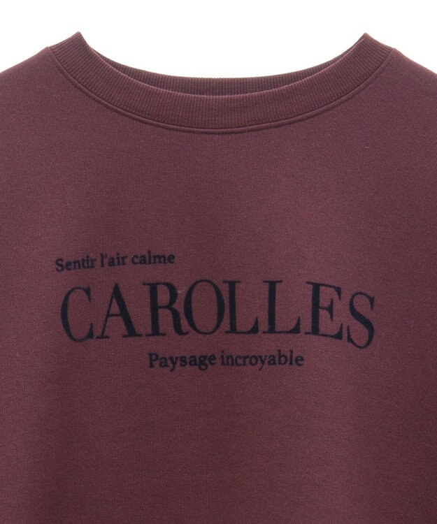 Green Parks 裏起毛フロッキーロゴプルオーバー Dark Red