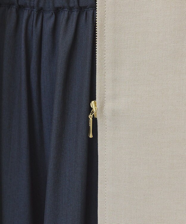 AMERICAN HOLIC 【イージーケア】リネンライクペプラムベスト Gray Beige