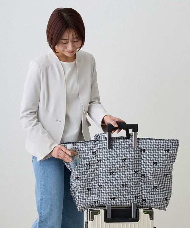 ROOTOTE 8396【サンリオ】 IP.マキシ.パッカブル..ハローキティ-A 01：ハウンドトゥース