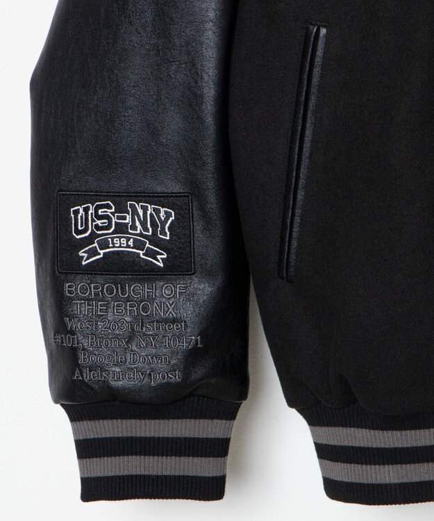 WEGO メルトンワッペンスタジャン ブラックその他