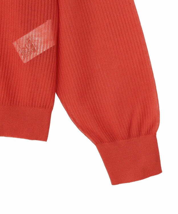 AMERICAN HOLIC シアーリブニットカーディガン Red