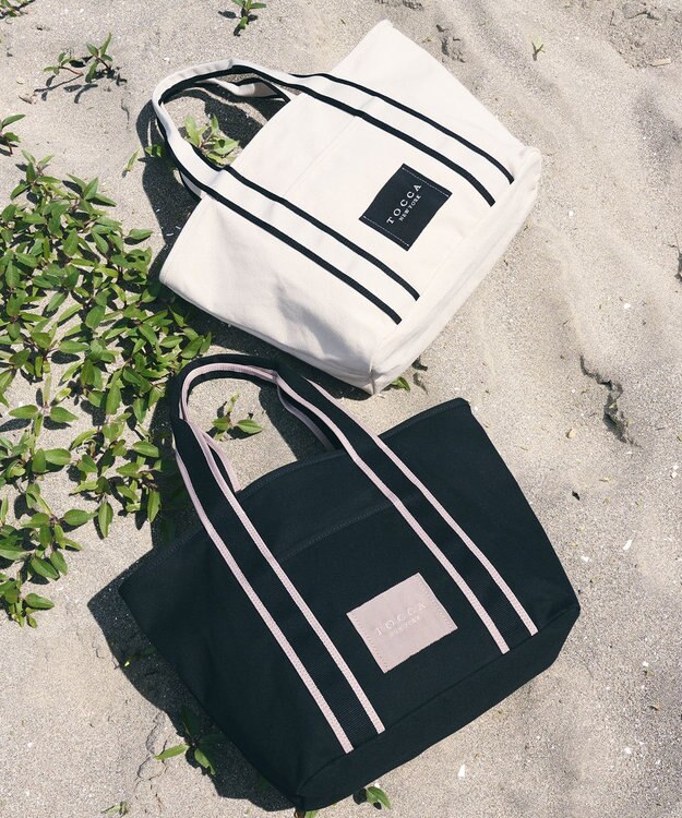 TOCCA 【WEB限定＆一部店舗限定】DANZA CANVASTOTE L キャンバストート L ブラック系