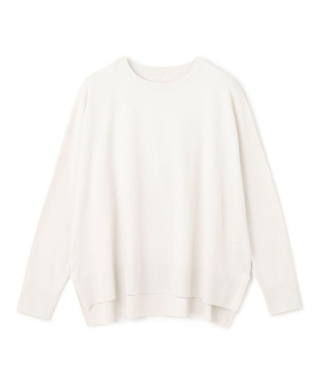 UNFILO L マイビューティ クルーネック ニット グレージュ