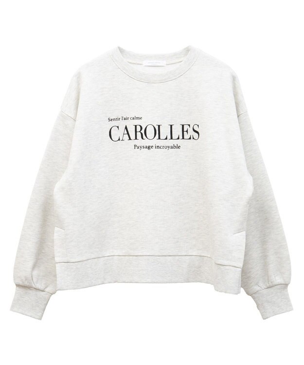 Green Parks 裏起毛フロッキーロゴプルオーバー Oatmeal