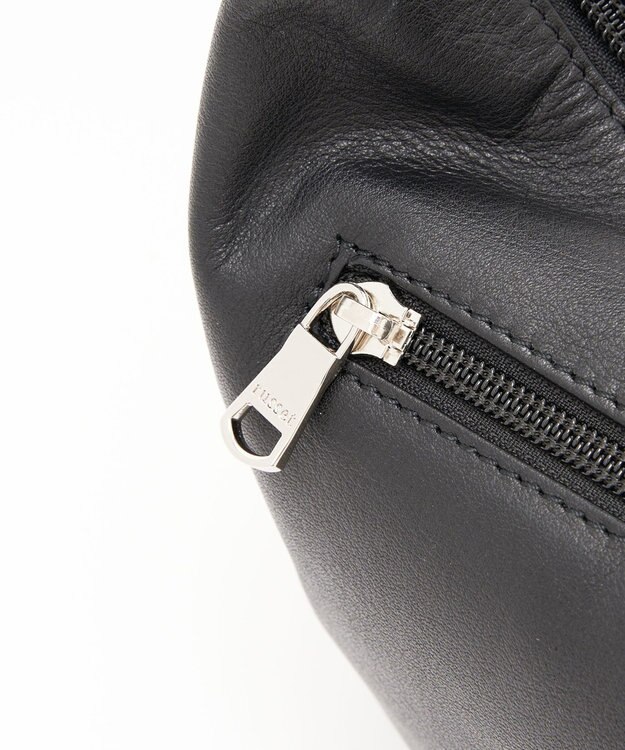 russet ＜ブランド人気No.1ショルダー＞ソフトレザーラウンドショルダーバッグ(CE-1326-WEB) Black2