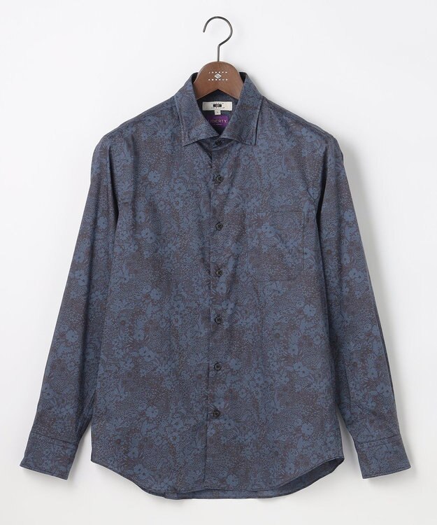 JOSEPH ABBOUD 【ジョセフ・アブード氏セレクト・英国LIBERTY社】リバティ シャツ ブルー系6