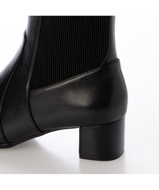 ing 【WEB限定】サイドゴアショートブーツ ブラック