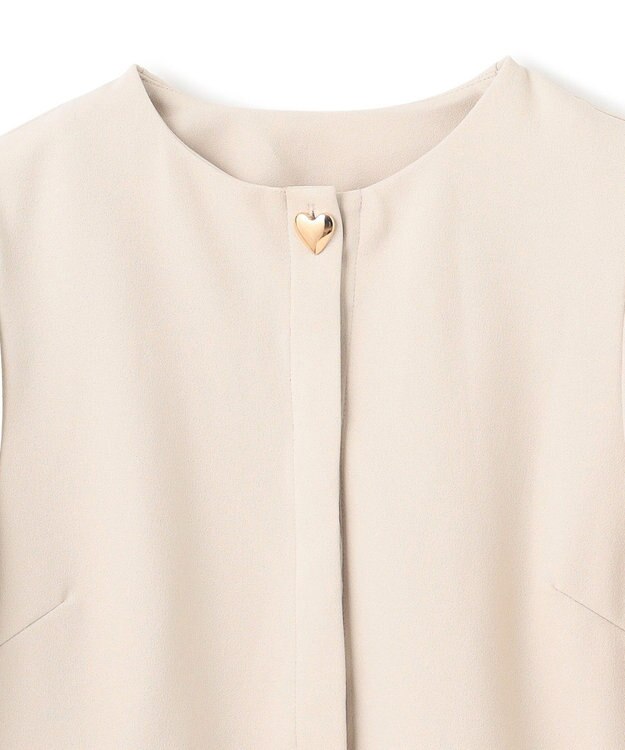 UNFILO 【VERY×UNFILOコラボ】BEAUTY MOVE ペプラムブラウス アイボリー