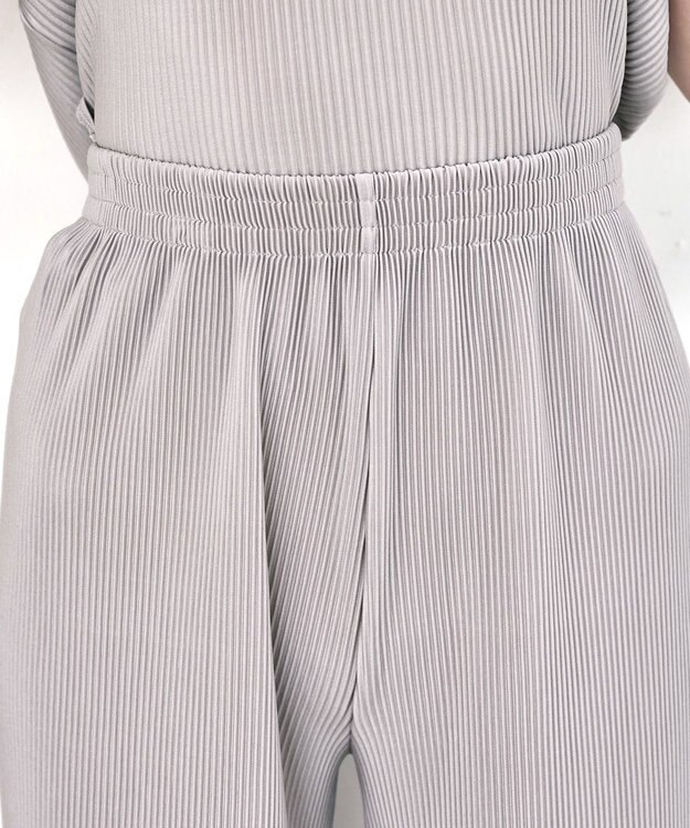 Tiaclasse 【2点セット・新色追加・洗える】クリスタルプリーツセットアップ グレージュ