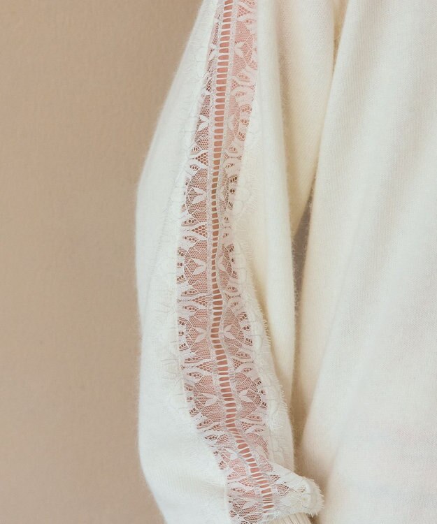 GRACE CONTINENTAL レーススリーブトップ キナリ