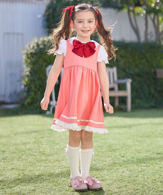 ANY KIDS 【カードキャプターさくら×any FAM】制服・オープニング衣装風ワンピース ピンク