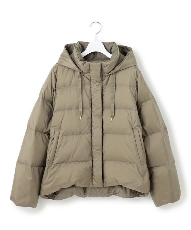 23区 L 【滝沢眞規子さん着用/VERY掲載】シレータフタ コンパクト ダウンコート カーキ系