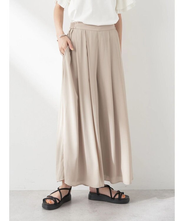 earth music&ecology 選べる丈スカーチョ Beige