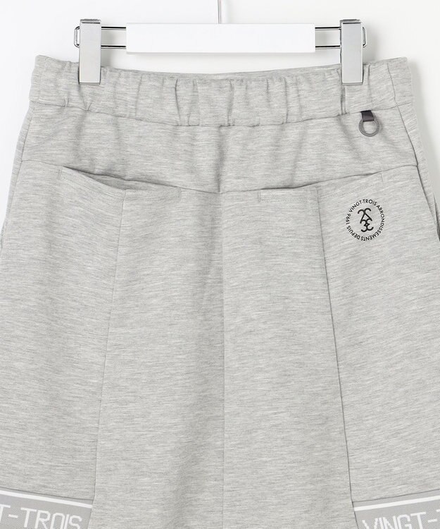 23区GOLF 【WOMEN】カノコダンボールスカート シワになりにくい ライトグレー系