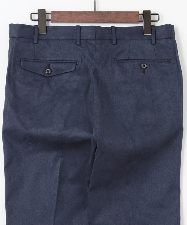 JOSEPH ABBOUD 【ストレッチ/スウェードタッチ/JAPAN素材】 ストレッチスウェード パンツ ネイビー系