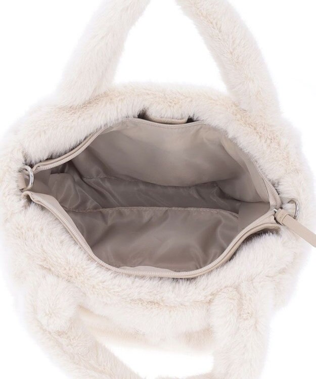 CLATHAS モリオン 2wayファーバッグ アイボリー