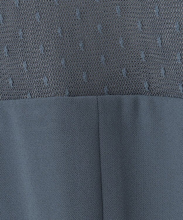 23区 L 【APPLAUDIR】ダブルクロス ドレス ブルーグレー系