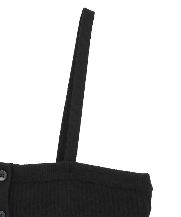 AMERICAN HOLIC 【2WAY】ニットチューブトップ Black