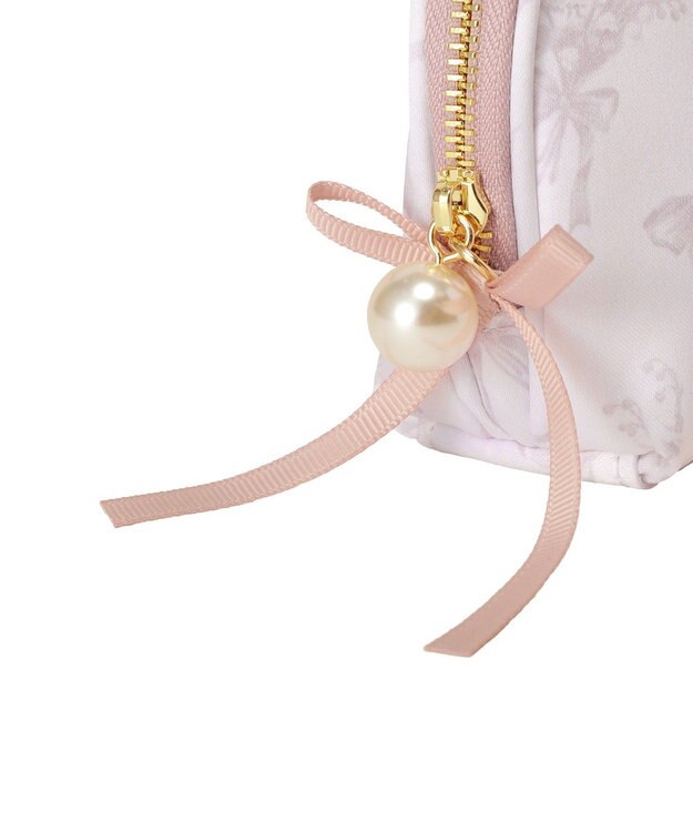 Maison de FLEUR すずらんプリントロングポーチ Grayish Pink