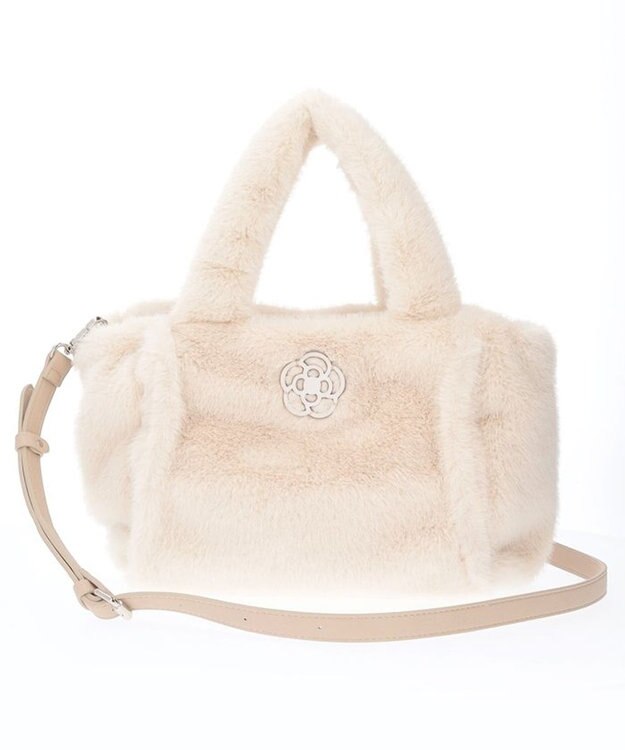 CLATHAS モリオン 2wayファーバッグ アイボリー