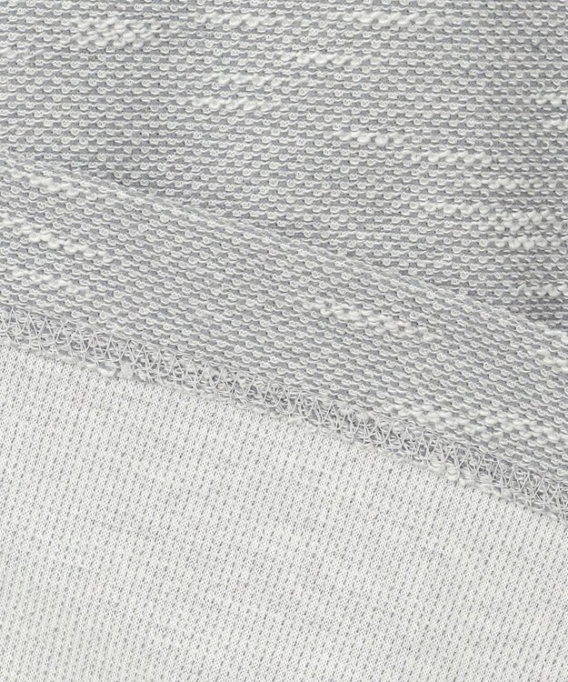 JOSEPH ABBOUD 【オーガニックコットン/JAPANファブリック】スラブインレイ Vネック 長袖 Ｔシャツ ライトグレー系