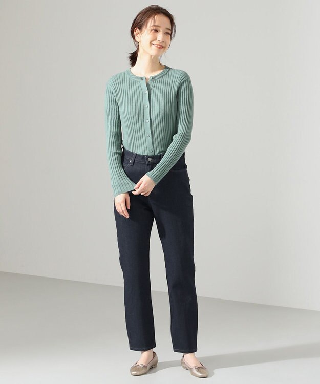 SHARE PARK LADIES 〈CIMMARON CORE〉CLAUDIA スリムテーパードパンツ ネイビー系