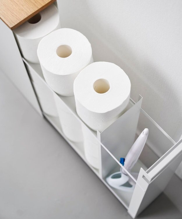 tower 隠せるトイレ引き出し収納 タワー ホワイト ホワイト