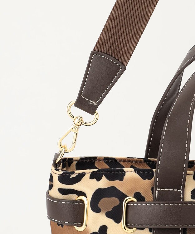 LA BAGAGERIE ベルテッド2WAYミニトート レオパード