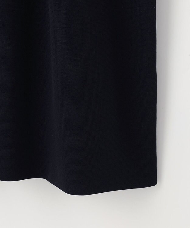 #Newans 【セレモニーにも】バルーンフレアニットスカート ネイビー