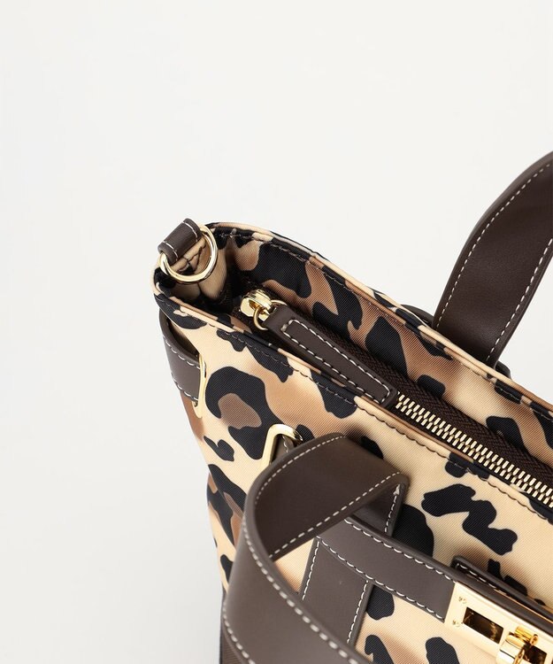 LA BAGAGERIE ベルテッド2WAYミニトート レオパード