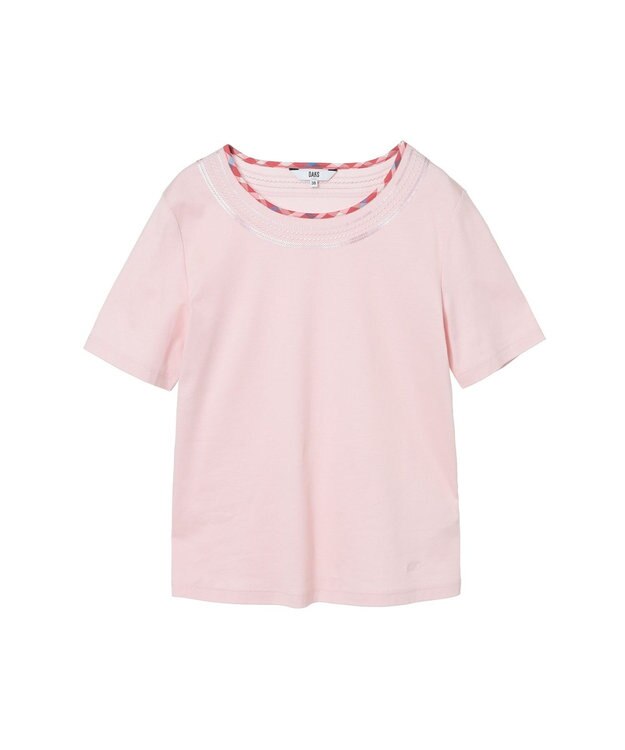 DAKS チェック スパンコール Tシャツ キャニオンサンセット