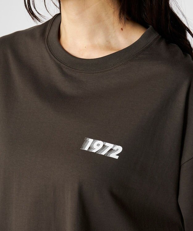 OP／FILA 【Ocean Pacific】カレッジ・バックロゴTシャツ チャコールグレー