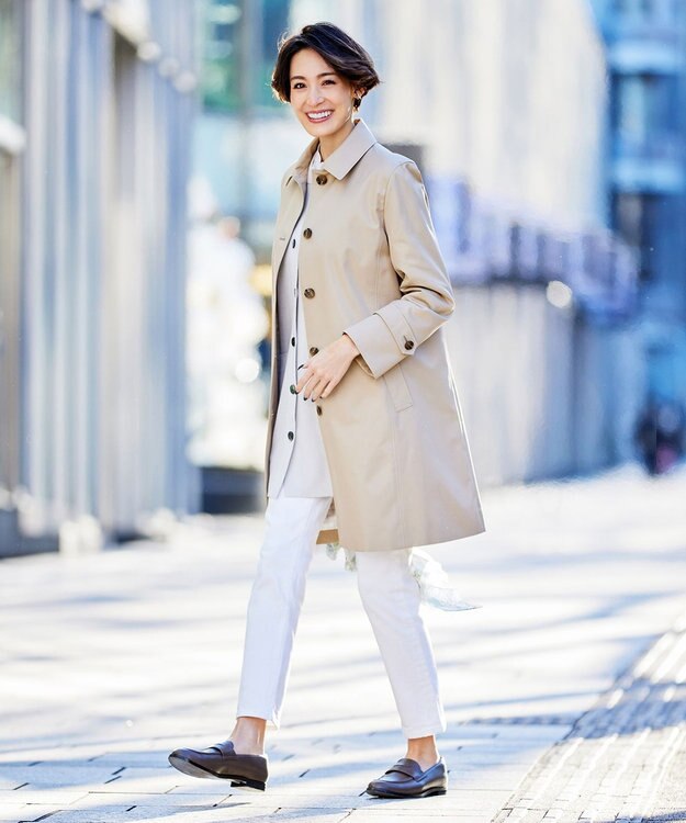 J.PRESS LADIES 【洗える】 ストライプ　バンドカラー ブラウス 洗える】ストライプ バンドカラー ブラウス / J.PRESS LADIES S