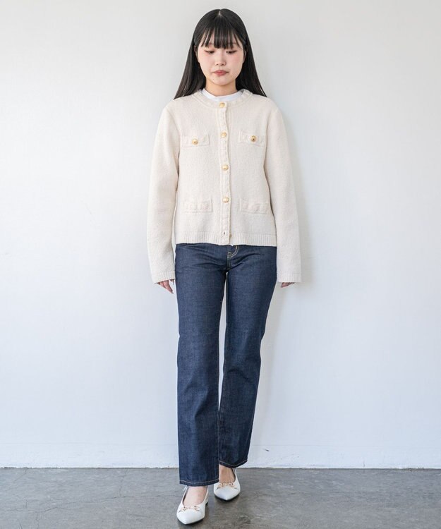 caqu FS regular straightⅡ 程よい太さの定番ストレートシルエット re.birth