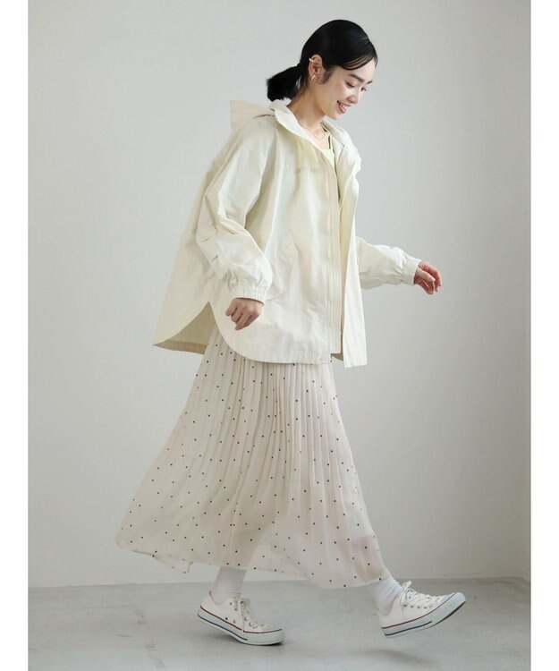 Green Parks 撥水加工　2WAYゆったりブルゾン Ecru