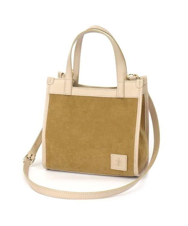 Regalo Felice 【水に強いスエード調素材 / 2way】ショルダー / REGALO CA(キャメル×ベージュ)