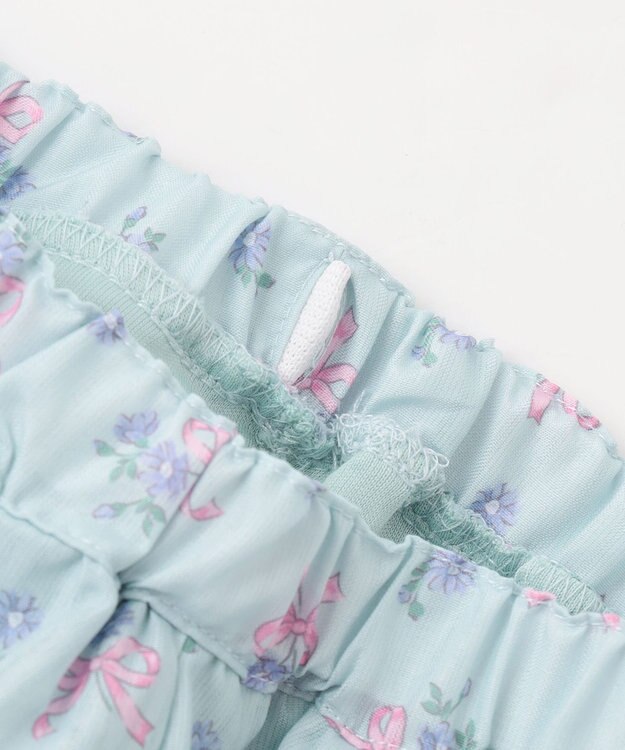 ANY KIDS フラワー×リボン スカパン ミント