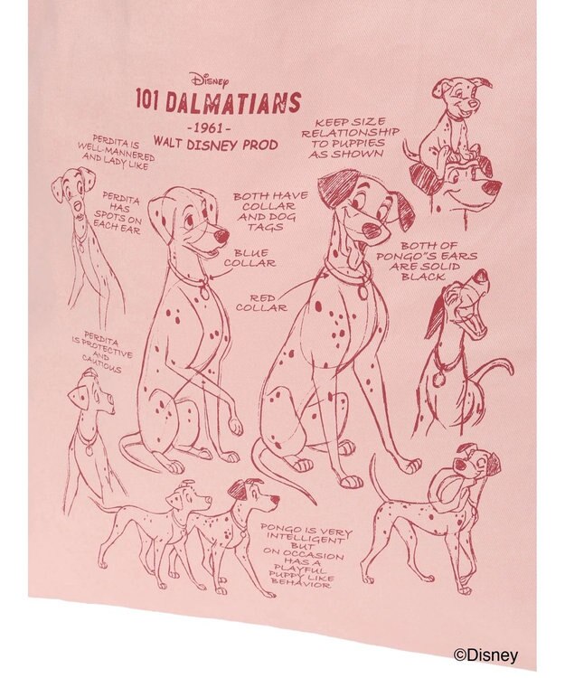 Te chichi 【Disney】101/プリントトートバッグ ピンク