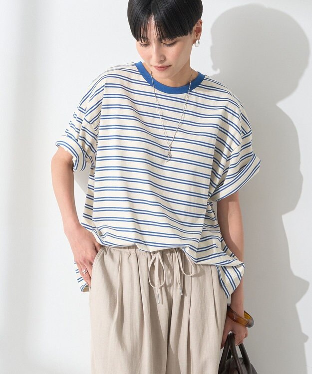 AMERICAN HOLIC レトロボーダープルオーバー Ivory