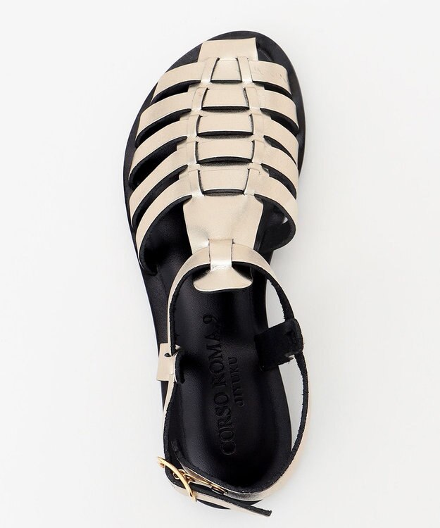 自由区 【CORSO ROMA】グルカ サンダル ゴールド系