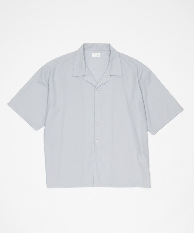 WEGO 【セットアップ対応】TRオープンカラーシャツ（SS） ライトグレー